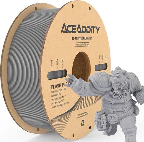 PLA+ Filament 1.75mm, Flash PLA High Speed 3D Printer Filament, Dimensional Accuracy +/- 0.02mm, 1kg(2.2lbs) Cardboard Spool 3D Printing Filament Fits for Most FDM 3D Printers (1kg Red) in Saudi Arabia