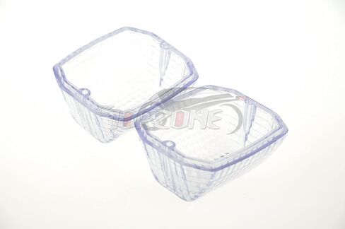 Topzone متوافق مع Kawasaki ZZ-R600/ZRX1200R/ZRX1200S/ZRX1100/ZR400/Z750 ؛ إشارة مضيعة للطفر الأمامية/الخلفية العدسة المصباح المصباح (عدسة الدخان) in Kuwait