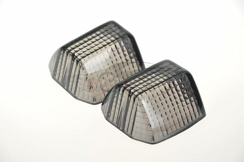 TOPZONE Compatible for Kawasaki ZZ-R600 /ZRX1200R /ZRX1200S/ ZRX1100/ ZR400/Z750 ; Front/Rear Turn Signal Blinker Lamp Light Idicator Lens (Smoke Lens) in Kuwait