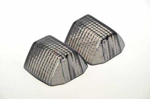 TOPZONE Compatible for Kawasaki ZZ-R600 /ZRX1200R /ZRX1200S/ ZRX1100/ ZR400/Z750 ; Front/Rear Turn Signal Blinker Lamp Light Idicator Lens (Smoke Lens) in Kuwait