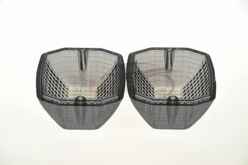 TOPZONE Compatible for Kawasaki ZZ-R600 /ZRX1200R /ZRX1200S/ ZRX1100/ ZR400/Z750 ; Front/Rear Turn Signal Blinker Lamp Light Idicator Lens (Smoke Lens) in Kuwait