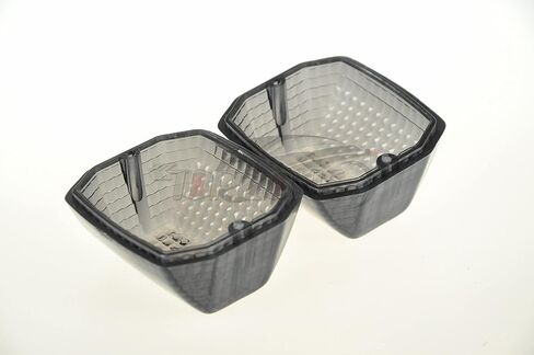 TOPZONE Compatible for Kawasaki ZZ-R600 /ZRX1200R /ZRX1200S/ ZRX1100/ ZR400/Z750 ; Front/Rear Turn Signal Blinker Lamp Light Idicator Lens (Smoke Lens) in Kuwait