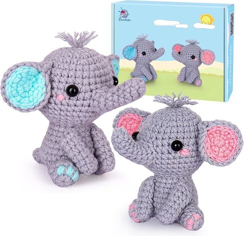 Crochetta Crochet Kit for Beginners, Beginner Crochet Kits for Adults with Step-by-Step Video Tutorials, DIY Knitting & Crocheting Craft Hobbies Supplies, Bonsai Tree Amigurumi(40%+ Yarn) in Kuwait