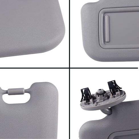 Sun Visor Driver Side متوافق مع Toyota Yaris 2007-2011 ، اليسار الأمامي ، مع مرآة المكياج ، 74320-52810-B0،7432052810B0 (رمادي) in Kuwait
