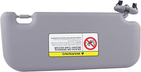 Sun Visor Driver Side متوافق مع Toyota Yaris 2007-2011 ، اليسار الأمامي ، مع مرآة المكياج ، 74320-52810-B0،7432052810B0 (رمادي) in Kuwait