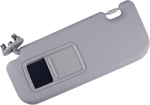 Sun Visor Driver Side متوافق مع Toyota Yaris 2007-2011 ، اليسار الأمامي ، مع مرآة المكياج ، 74320-52810-B0،7432052810B0 (رمادي) in Kuwait