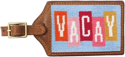 Golden Retriever Needlepoint Luggage Tag by Smathers & Branson in Saudi Arabia