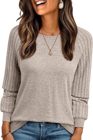 AUTOMET Long Sleeve Shirts Tops for Womens Fall Sweaters in Saudi Arabia