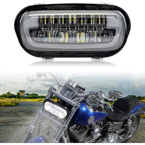 LED LED Headlight Kit for Fat Bob 2008-2019 ، LED Head Light Bracket Bracket Bracket Drl High Low Bean for Harley Davidson Fat Bob 2008-2019 Accessories in Kuwait