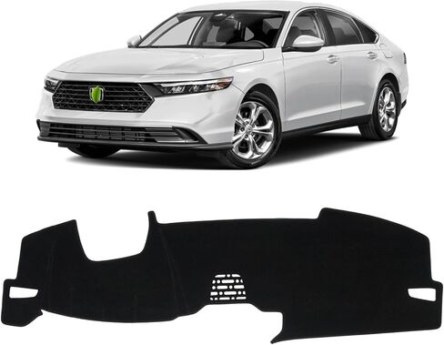 KUST Car Dash Cover for Honda Accord 2023-2026 Left Hand Drving Dash Carpet Polyester Non-Slip Dash Protector Interior Accessories for Accord Custom Fit Dash Mat Sunshade Windshield Glare Black in Saudi Arabia