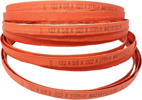 122x 5/8 x 3TPI - 2 Pack or 4 Pack - Bone in Meat Cutting Bandsaw Blades Cozzini Cutlery Imports - Fits Globe Stimson 160 (2 Pack) in Kuwait