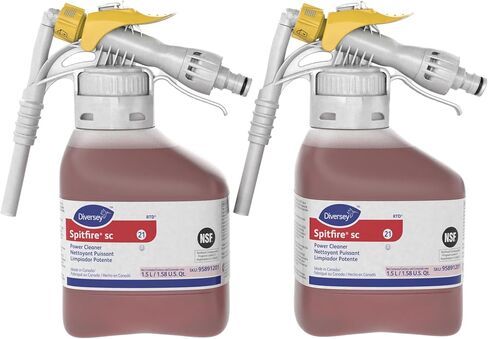 Spitfire 95891201 SC Super Concentrated Power Cleaner, Heavy Duty Degreaser for Shops & Kitchens, Pine Scent, Ready-to-Dispense (RTD) Concentrate, 1.5-Liter in Saudi Arabia