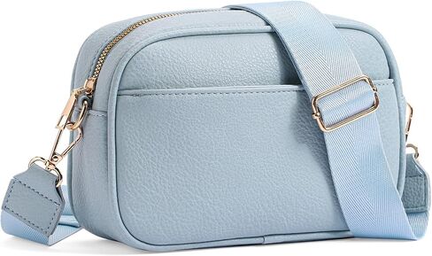 GAEKEAO Small Crossbody Bags for Women Vegan Leather Wide Strap Trendy Design Camera Bag Purse Shoulder Handbag Travel in Saudi Arabia