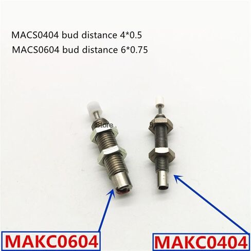 Stainless Steel Hydraulic Oil Pressure Buffer MAKS0404/MAKC0604/MAKC0805/MAKS1005/A/B/L 1Pcs(White) in Saudi Arabia