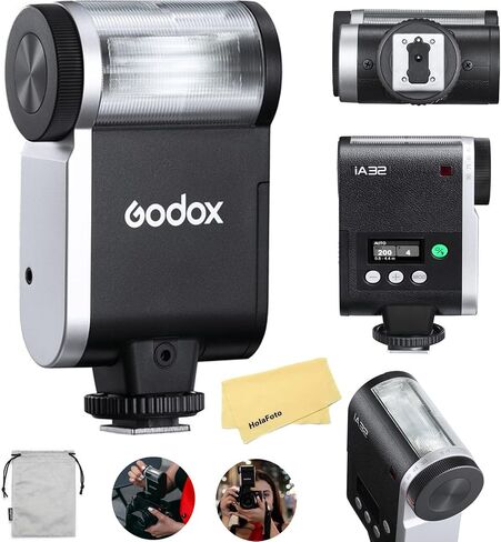 Godox IM22 Mini Camera Flash Ultra-Proportable Camera Flash for Canon Sony Nikon Fuji Panasonic Olympus Pentax ، 3S Recycling Recycling ، إخراج قابل للتعديل 5 مستويات ، 470 مللي أمبير في الساعة بطارية سريعة in Saudi Arabia