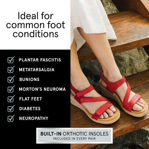 ABEO Riviera Adjustable Sandal | Arch Support Sandals Women's | Wedge Sandals For Women | Built-In Orthotic Insole in Saudi Arabia