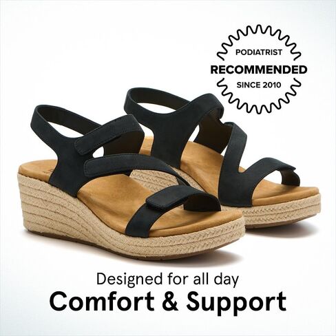 ABEO Riviera Adjustable Sandal | Arch Support Sandals Women's | Wedge Sandals For Women | Built-In Orthotic Insole in Saudi Arabia