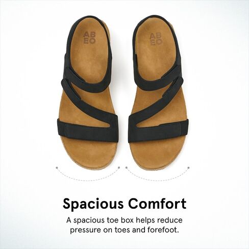 ABEO Riviera Adjustable Sandal | Arch Support Sandals Women's | Wedge Sandals For Women | Built-In Orthotic Insole in Saudi Arabia
