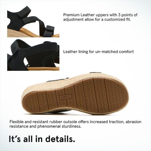 ABEO Riviera Adjustable Sandal | Arch Support Sandals Women's | Wedge Sandals For Women | Built-In Orthotic Insole in Saudi Arabia
