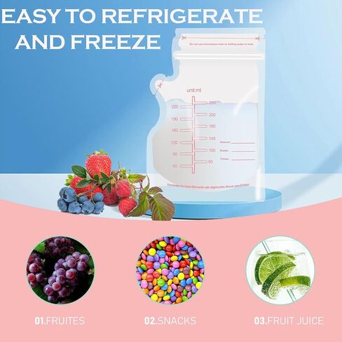 30PCS Breastmilk Storage Bag - Milk Bags for Breastmilk for Feeding,Breast Milk Storage Containers for Fridge,Bolsas para Leche Materna,Baby Essentials,Fast Freeze,Bpa-Free for Breastfeeding in Kuwait