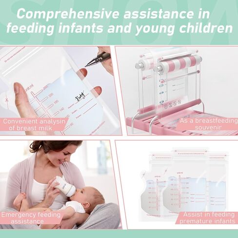 30PCS Breastmilk Storage Bag - Milk Bags for Breastmilk for Feeding,Breast Milk Storage Containers for Fridge,Bolsas para Leche Materna,Baby Essentials,Fast Freeze,Bpa-Free for Breastfeeding in Kuwait