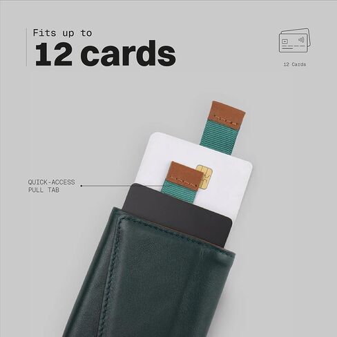 The Frenchie Co. Speed Wallet ، محفظة الجيب الأمامية المتطرفات RFID ، حامل بطاقة الوصول السريع للرجال والنساء ، مصنوعة من جلد إيطالي كامل الحبوب in Kuwait