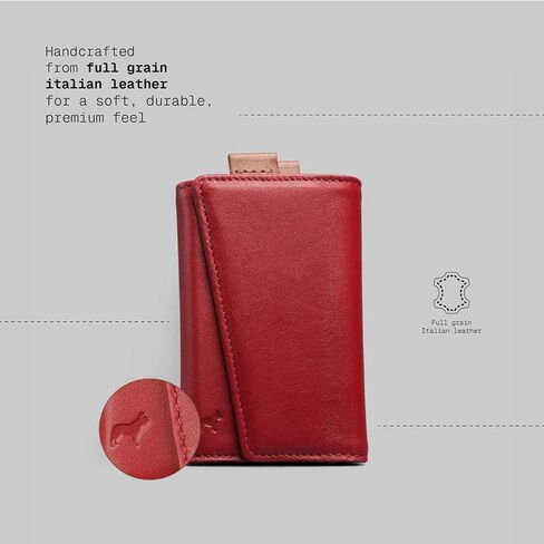 The Frenchie Co. Speed Wallet, Ultra Slim & Minimalist RFID Blocking Front Pocket Wallet, Quick Access Card Holder for Men & Women, Made of Full-Grain Italian Leather in Kuwait