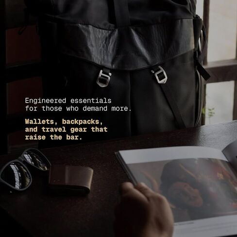 The Frenchie Co. Speed Wallet ، محفظة الجيب الأمامية المتطرفات RFID ، حامل بطاقة الوصول السريع للرجال والنساء ، مصنوعة من جلد إيطالي كامل الحبوب in Kuwait
