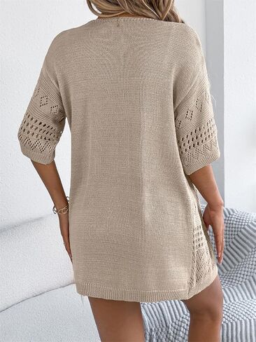 QegarTop Crochet Cardigan Sweaters for Women 2025 Trendy Summer Cover Ups Lightweight Soft Beach Kimonos Vacation Outfits in Kuwait