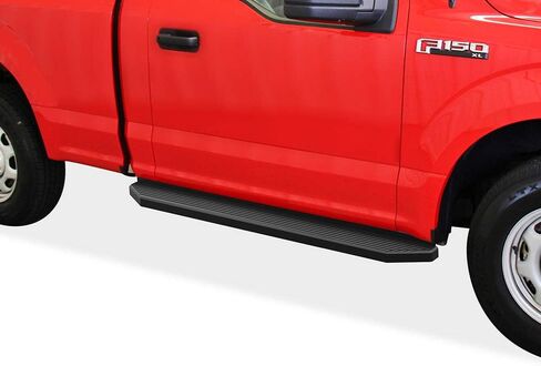 APS 6-inch (Black Stainless Steel Flat Style) Running Boards Nerf Bars Side Steps Compatible with Ford F150 2015-2025 Regular Cab & F-250 F-350 Super Duty 2017-2025 in Saudi Arabia