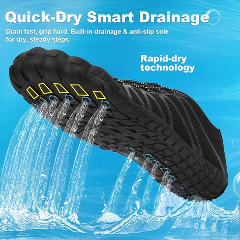 Hike Barefoot Shoes Women Men Footwear Wide Toe Quick-Dry Pro Barefoot Beach Swim Minimalist Grounding Shoes Breathable Non-Slip Grounded Footwear for Walking Kayaking Hiking Surfing in Kuwait