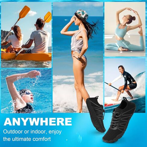 Hike Barefoot Shoes Women Men Footwear Wide Toe Quick-Dry Pro Barefoot Beach Swim Minimalist Grounding Shoes Breathable Non-Slip Grounded Footwear for Walking Kayaking Hiking Surfing in Kuwait