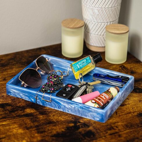 مقطع وحمل يدويًا من السيليكون EDC Dump Tray ، Talay Carry Valet Tray ، U.S.A. Made ، منظم المجوهرات (أسود/أبيض) in Kuwait