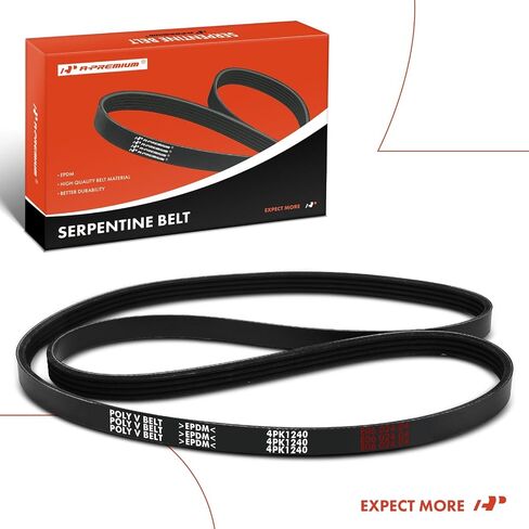 A-Premium Engine Belt Serpentine Drive Celt متوافق مع Ford Escape 2013-2020 ، Fusion 2013-2020 ، Focus 2013-2018 ، Transit Connect 2014-2022 & GMC Astro 1981-1982 ، L4 2.0L 2.3L 2.5L ، L6 7.0L in Saudi Arabia