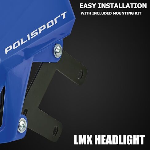 مصباح Polisport LMX Halogen للدراجات النارية - رفيق ركوب ليلي متفوقة مع مصباح هالوجين مشرق (أبيض) in Kuwait