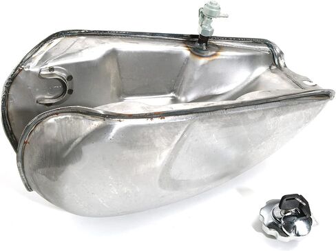 خزان وقود غاز الدراجات النارية خزان وقود غاز غير مصقول 9L/2.4 جالون خزان وقود غاز مناسب لـ Honda CG CG GL FIT لـ Honda CD125 CG125 GL145 1985-1994 GL125 1985-1994 ، 2002-2005 in Kuwait