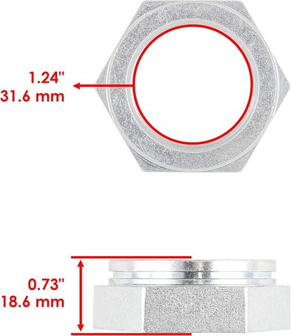 Caltric 2 Rear Axle Nut Compatible With Polaris Trail Blazer 250 2002 2003 2004 / Trail Blazer 400 2003 in Saudi Arabia