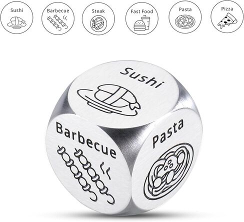 GGOJAGST FunnyChristmas Stocking Stuffers for Men Women Santa Swap Gift Exchange Dice Games Food Dice Funny Gag Gifts for Adults Game Dices Date Night Valentines White Elephant Gifts in Kuwait