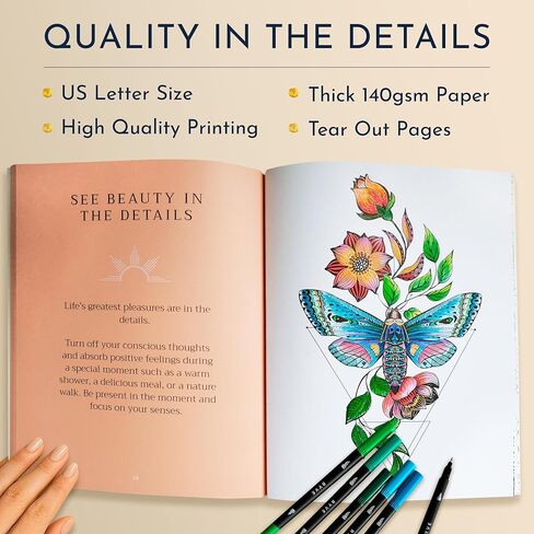 RYVE Adult Coloring Book Set for Adults Relaxation - Sassy & Funny Self Care Gifts for Women, Motivational Swear Word Coloring Book, Anxiety Relief, Cancer Care Gifts, Chemo Care Package for Women in Kuwait