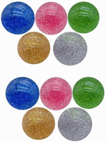 Large Bouncy Ball 45mm for Kids Glitter Bounce Balls Party Favors Super Bouncy Balls Gift for Kids Rubber Super Bounce Balls Large for Birthday, Prizes, Gifts in Saudi Arabia