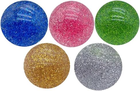 Large Bouncy Ball 45mm for Kids Glitter Bounce Balls Party Favors Super Bouncy Balls Gift for Kids Rubber Super Bounce Balls Large for Birthday, Prizes, Gifts in Saudi Arabia