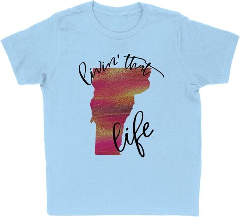 Livin' That Vermont Life Kids T-Shirt Youth in Saudi Arabia