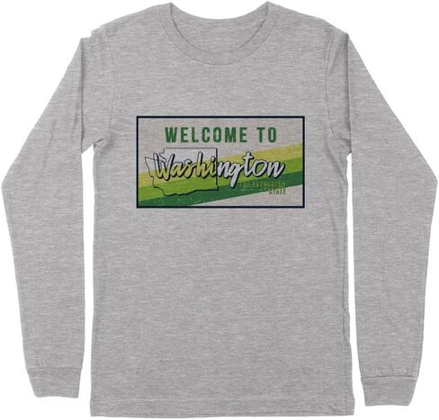 Welcome to Washington Kids Long Sleeve T-Shirt Youth in Saudi Arabia