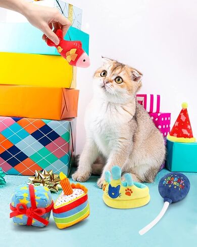 CiyvoLyeen 5 Pack Snake Cat Toys Catnip Toys for Indoor Cats Kitten Supplies Interactive Snakes Cat Toy Birthday Gift for Cat Lovers Dental Health Chew Toy in Kuwait