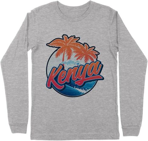 Tropical Kenya Kids Long Sleeve T-Shirt Youth in Saudi Arabia