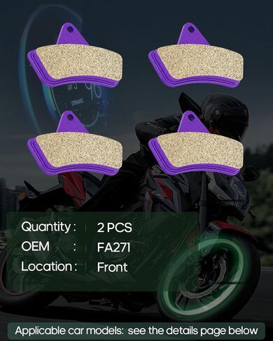 SCITOO Carbon Fiber Brake Pads Fit for 1999-2004 for Arctic-Cat 250, 1998-2004 for Arctic-Cat 300, 2002 for Arctic-Cat 375, 1998-2004 for Arctic-Cat 400, 1998-2004 for Arctic-Cat 500 in Saudi Arabia