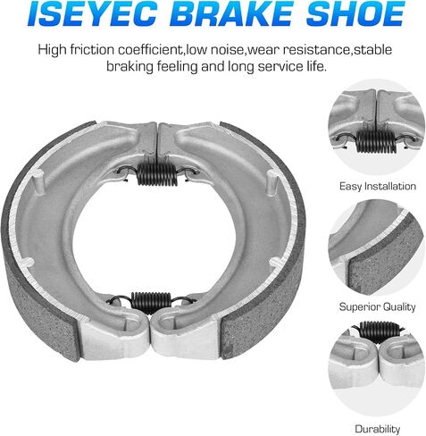Rear Brake Shoes Pads for 1988-2000 Honda Fourtrax 300 4x4 (TRX300FW) / 2x4 (TRX300), 1985-1987 Honda ATC 250 ES Big Red SX/TRX 250 Fourtrax, Rear Drum Brake Shoe Set in Saudi Arabia