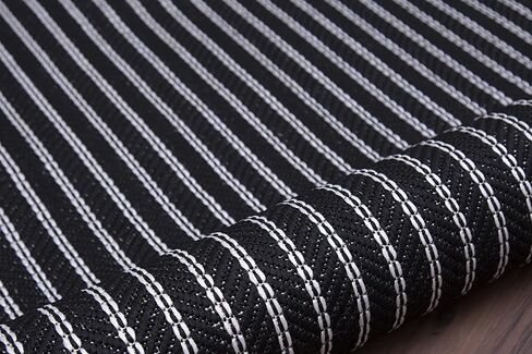 Indoor Outdoor Striped Rug 8'x10' Navy blue in Saudi Arabia