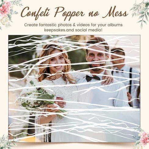 50 Pack No Mess Streamers Colorful No Mess Confetti Poppers Crackers Hand Throw Streamer Poppers for Wedding Birthday Graduation Wedding Party Celebrations in Kuwait