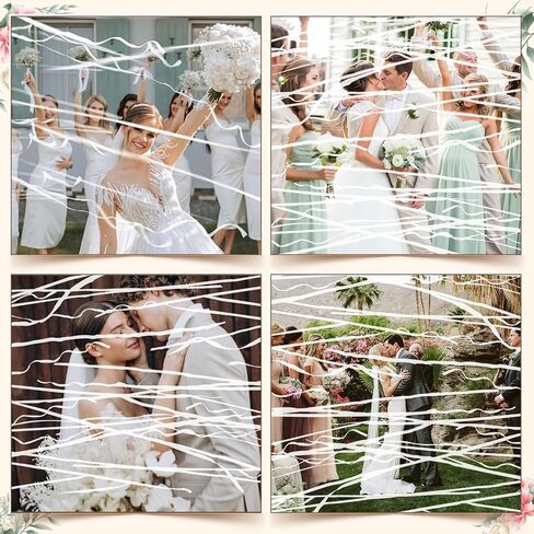 50 Pack No Mess Streamers Colorful No Mess Confetti Poppers Crackers Hand Throw Streamer Poppers for Wedding Birthday Graduation Wedding Party Celebrations in Kuwait